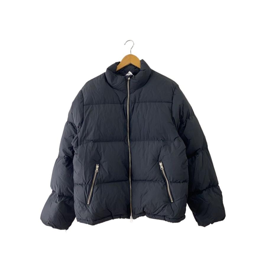 STUSSY◇23AW DOWN PUFFER NYLON/ダウンジャケット/S/ナイロン/BLK 