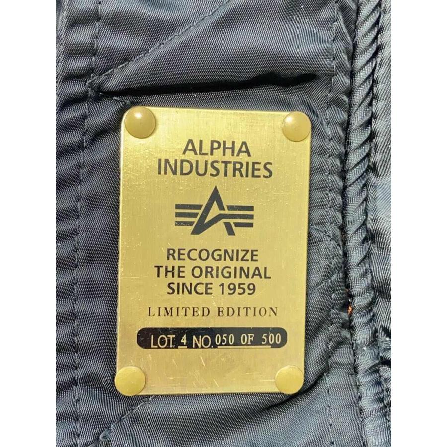 ALPHA INDUSTRIES◆N-3B/55周年記念/フライトジャケット/S/ナイロン/BLK｜ssol-shopping｜03