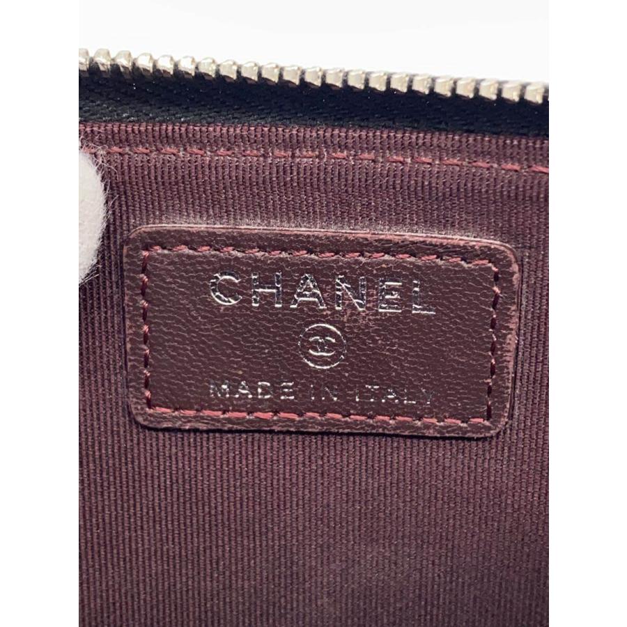 CHANEL◇ポーチ/レザー/BLK/無地 【公式通販】