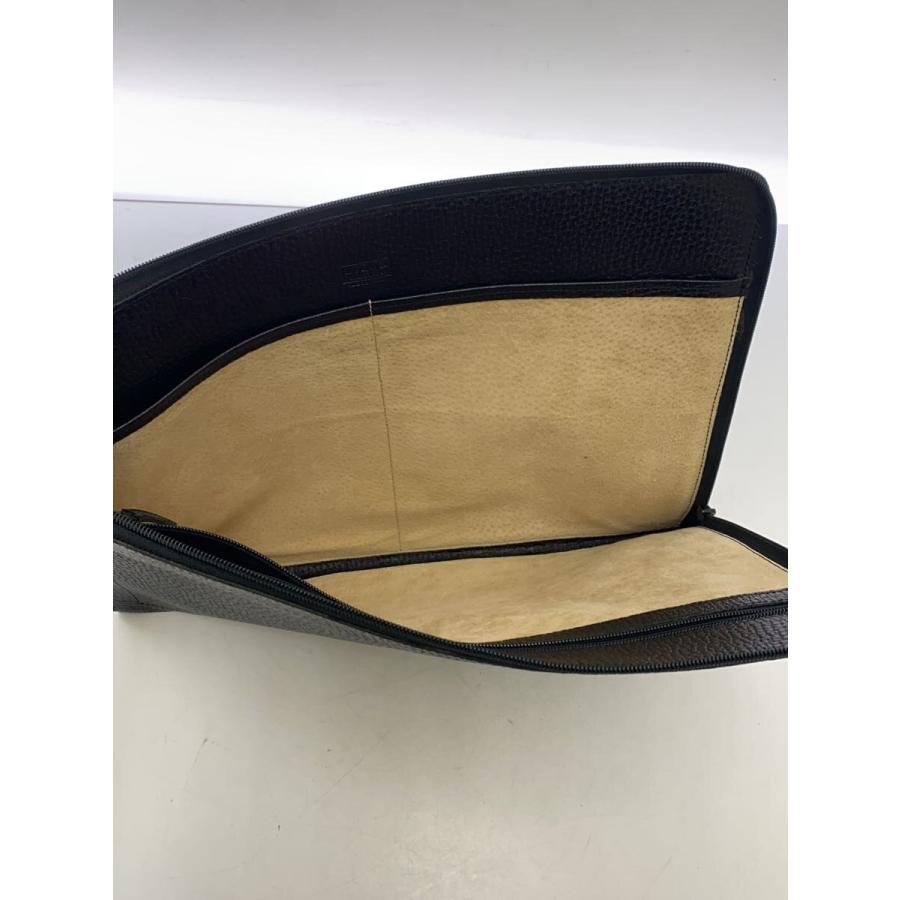 LOEWE◇クラッチバッグ/レザー/BLK : セカンドストリートYahoo!店