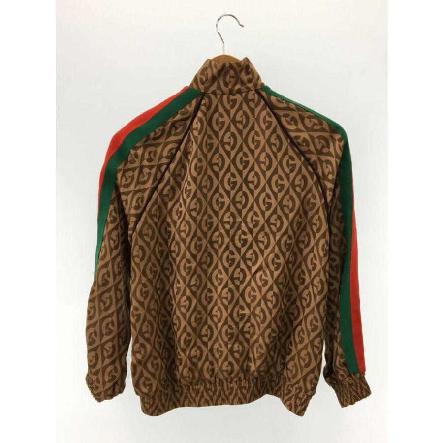 GUCCI◇Gロゴ総柄トラックブルゾン/XXS/レーヨン/BRW/総柄 GUCCI◇Gロゴ総柄トラックブルゾン/XXS/レーヨン/BRW/総柄