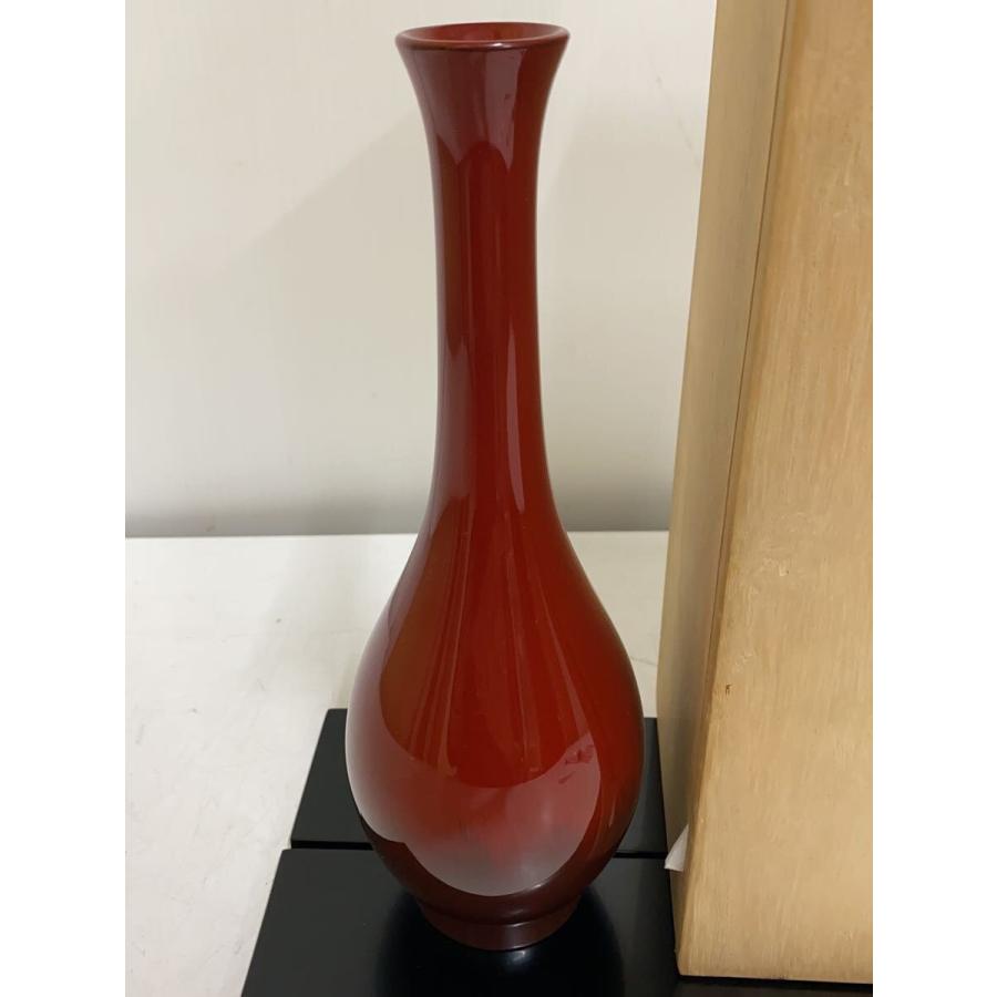 輪島塗/壷・花瓶/RED/五稜作/曙塗/鶴首// : セカンドストリートYahoo