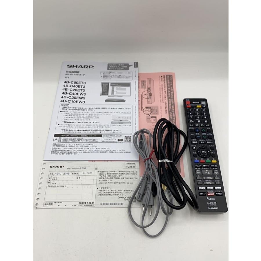 SHARP◇ブルーレイレコーダー AQUOS4Kレコーダー 4B-C10EW3 : セカンド