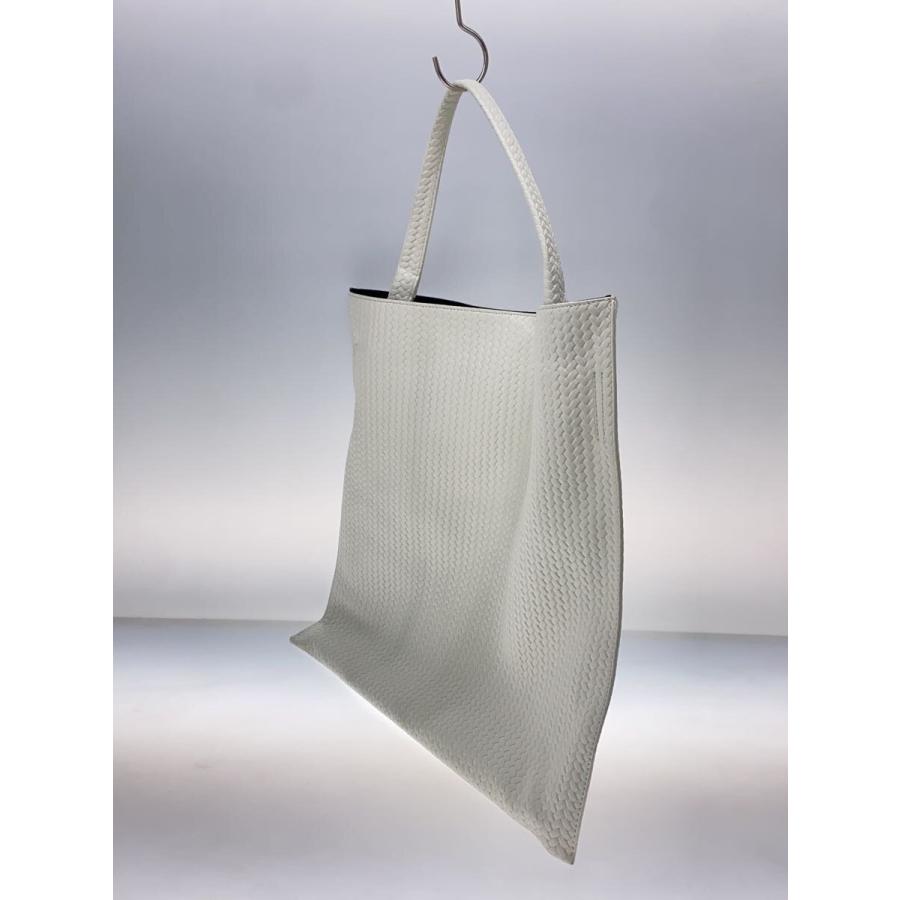 傳濱野◇トートバッグ/--/WHT/編み込み風 : セカンドストリート