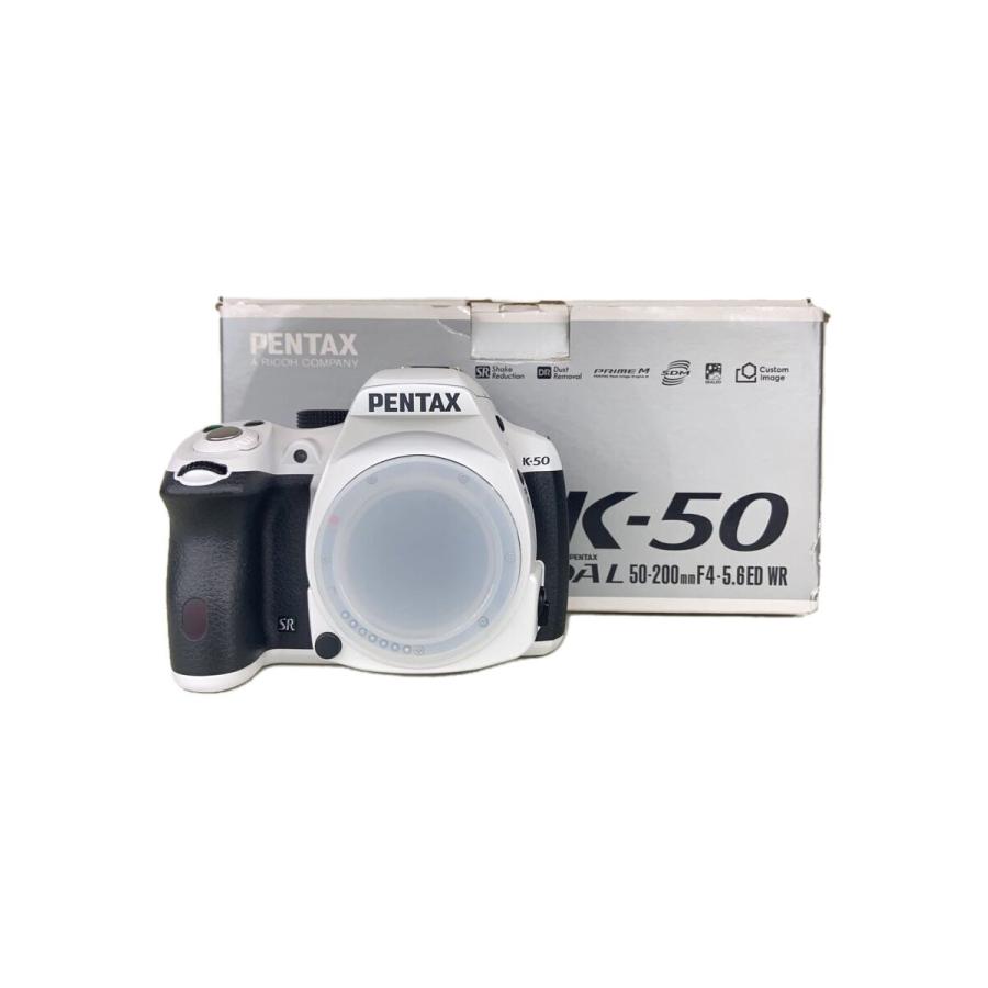 ペンタックス PENTAX K-50 ダブルズームキット ホワイト PENTAX◇デジタル一眼カメラ PENTAX K-50 ダブルズームキット