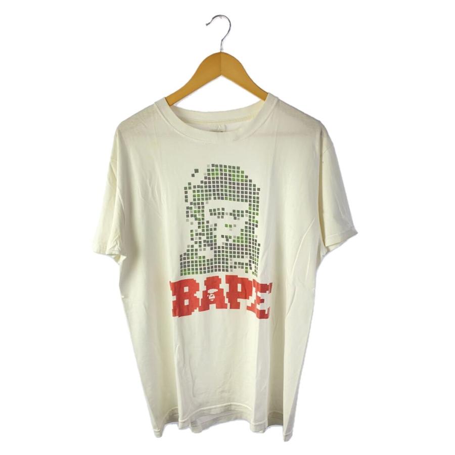 ANVIL◇90s/USA製/BAPE/猿の惑星/Tシャツ/L/コットン/WHT/首元ヨゴレ有
