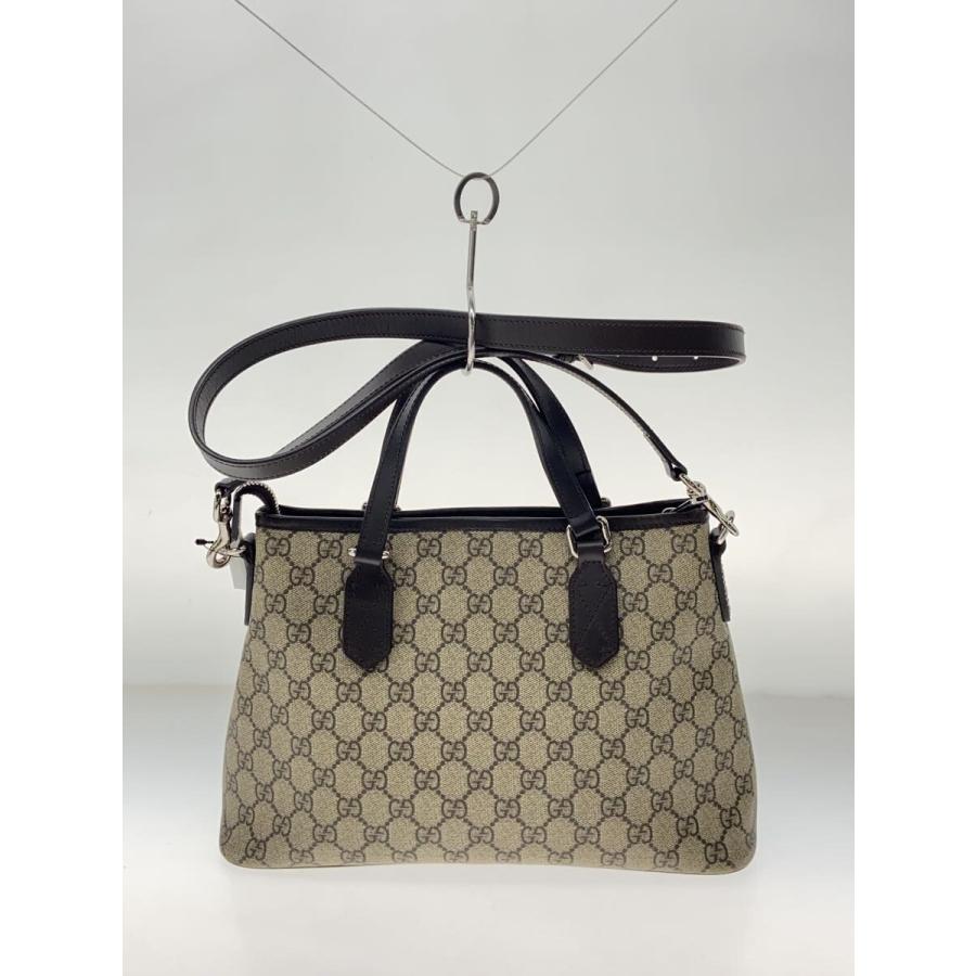 GUCCI◇GGスプリーム2AWYショルダーバッグ/レザー/BRW/総柄 : セカンド