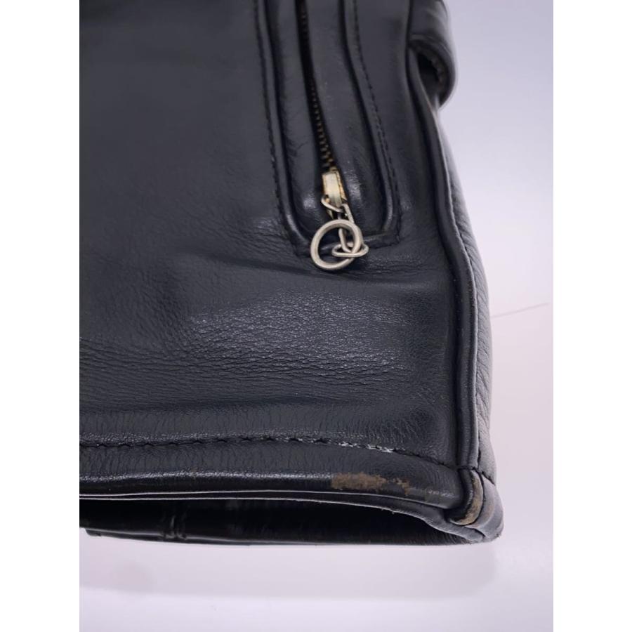 VANSON◇MODEL B/シングルライダースジャケット/--/レザー/BLK 