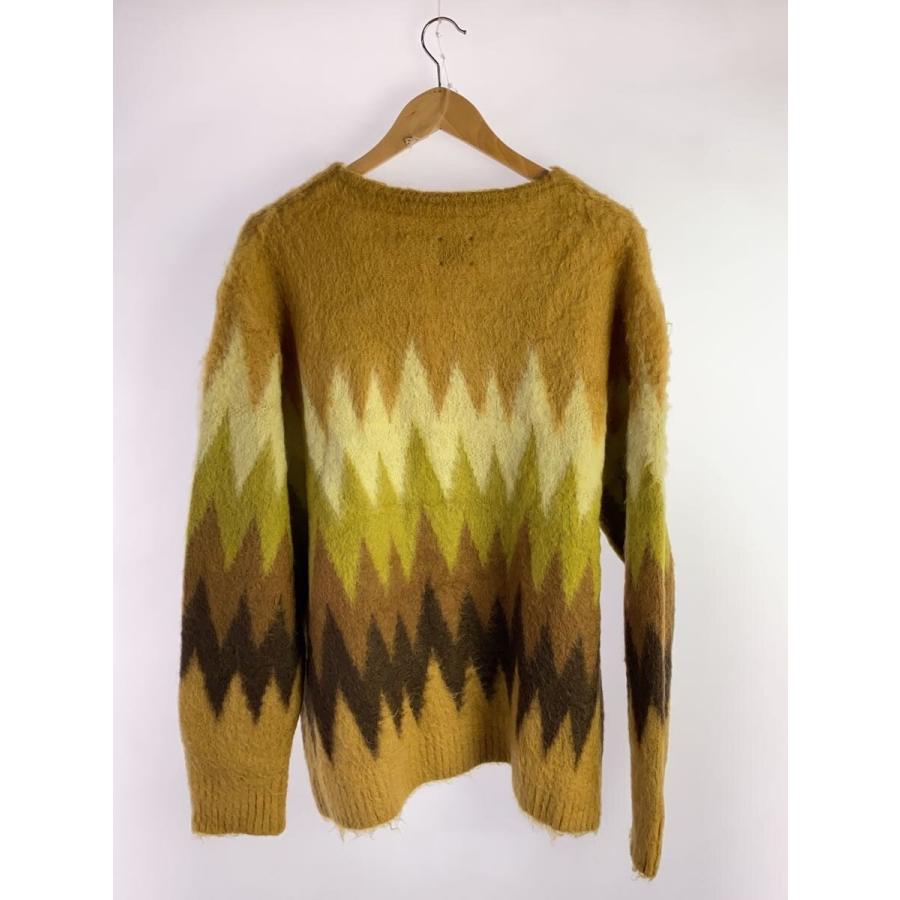 Needles◇Mohair Cardigan - Zigzag/カーディガン(厚手)/L/モヘア/YLW 