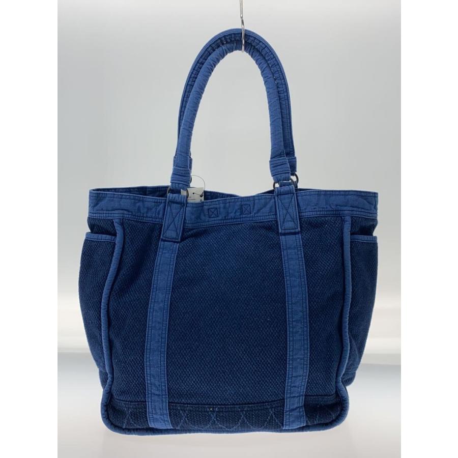 Porter Classic◆KENDO/トートバッグ/コットン/BLU/無地//_2