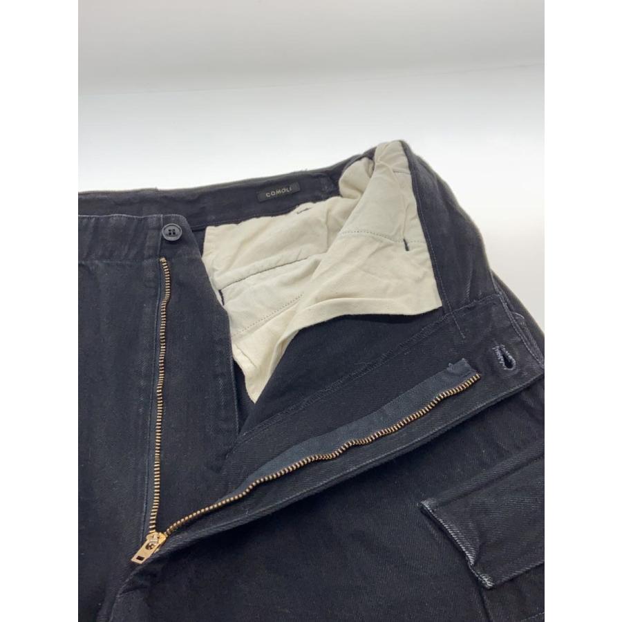 コモリ X01-03012 ﾌﾞﾗｯｸ B.D.Uﾊﾟﾝﾂ 2 COMOLI◇BLACK DENIM B.D.U PANTS/カーゴパンツ/2/デニム/BLK/X01