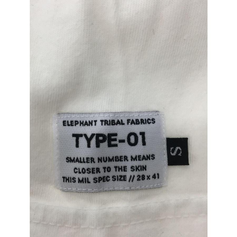 elephant TRIBAL fabrics◆Tシャツ/S/コットン/WHT｜ssol-shopping｜03