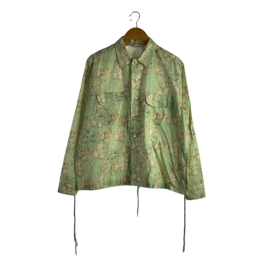 Midorikawa◇長袖シャツ/FREE/コットン/GRN/総柄/MID22SS-SH03B 