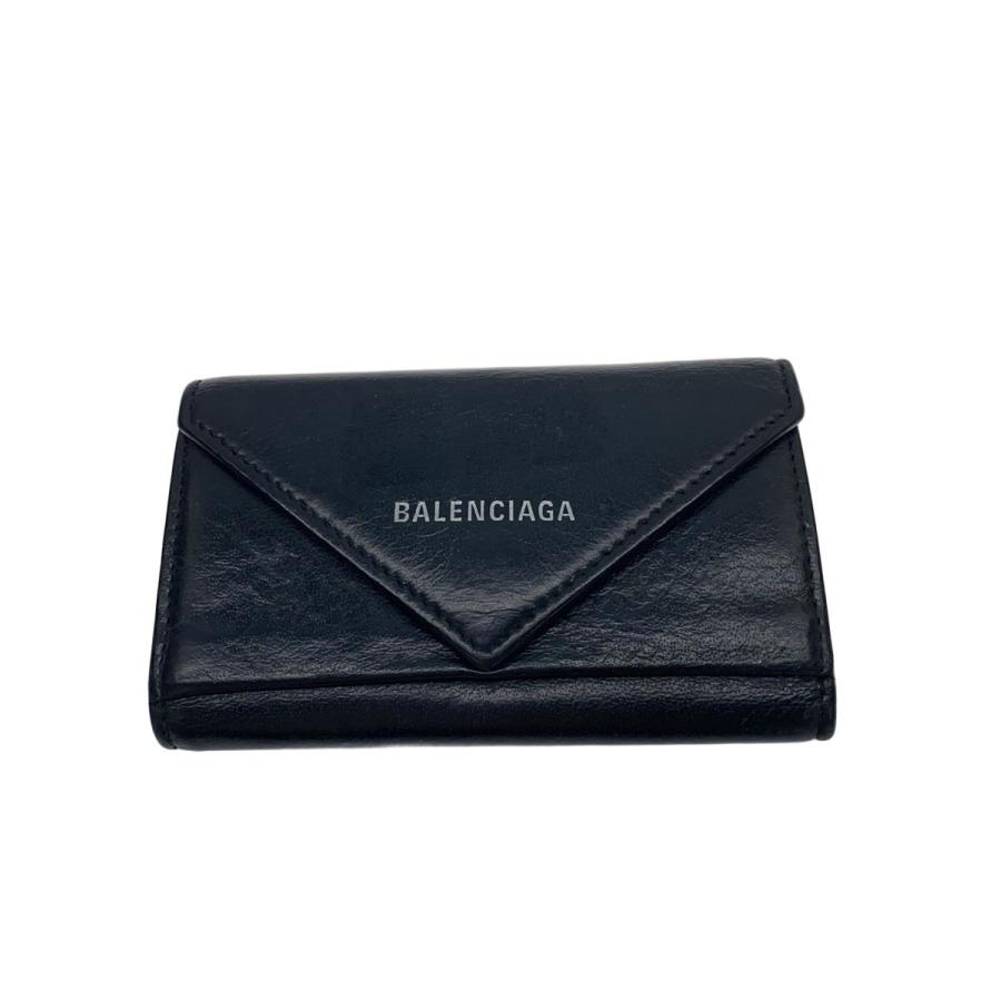 BALENCIAGA ブラック レザー キーケース 新品・未使用 BALENCIAGA◇キーケース/レザー/BLK/メンズ/499204・1000// : セカンド