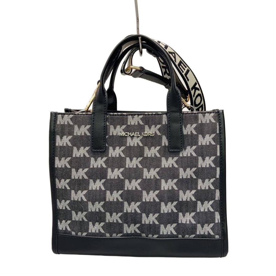 新品同様 MICHAEL KORS ボディーバッググレー/ブラック MICHAEL KORS◇ショルダーバッグ/キャンバス/GRY/DB-2501 : セカンド