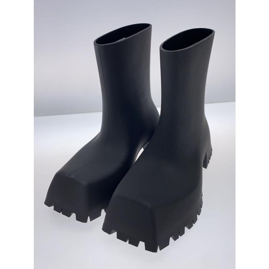 メンズファッション BALENCIAGA◇TROOPER RUBBER BOOT/38/BLK/679326
