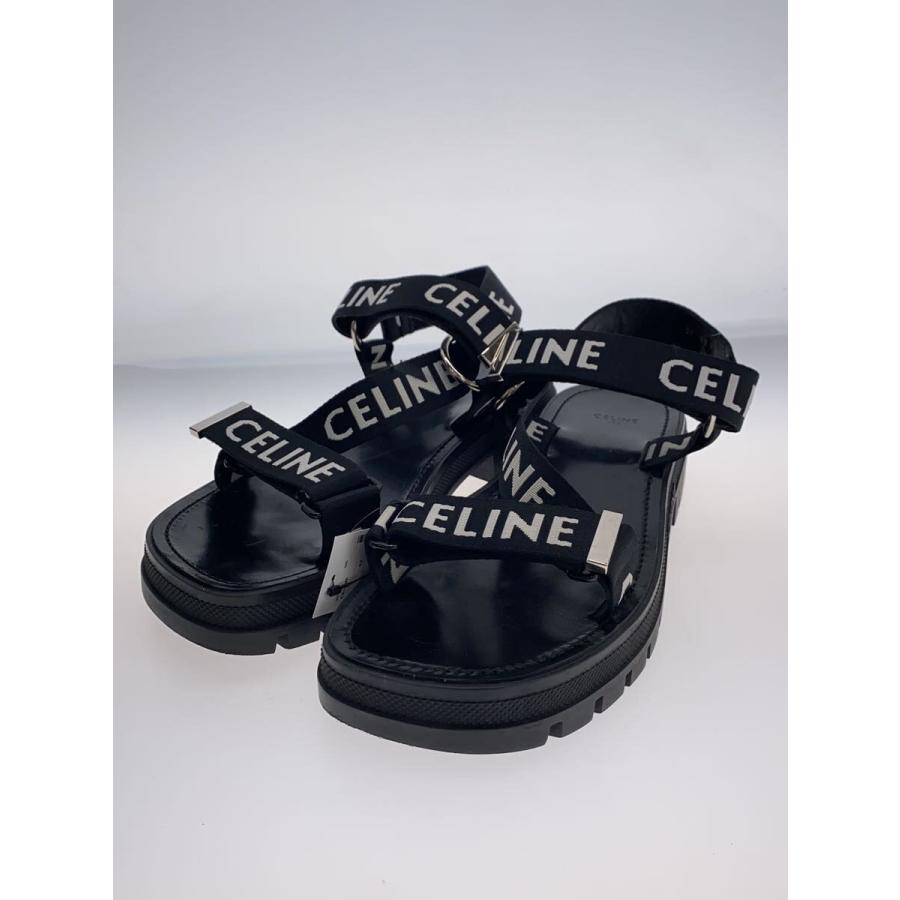 CELINE ブラック ストラップサンダル 42 CELINE◇サンダル/42/ブラック// : セカンドストリートYahoo!店