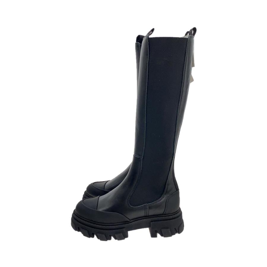 【美品】GANNI ブラック サイドゴアブーツ　size37 中古・古着通販】Ganni (ガニー) サイドゴアブーツ ブラック サイズ:37