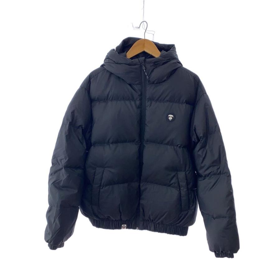 AAPE BY A BATHING APE◇ダウンジャケット/M/ポリエステル/BLK