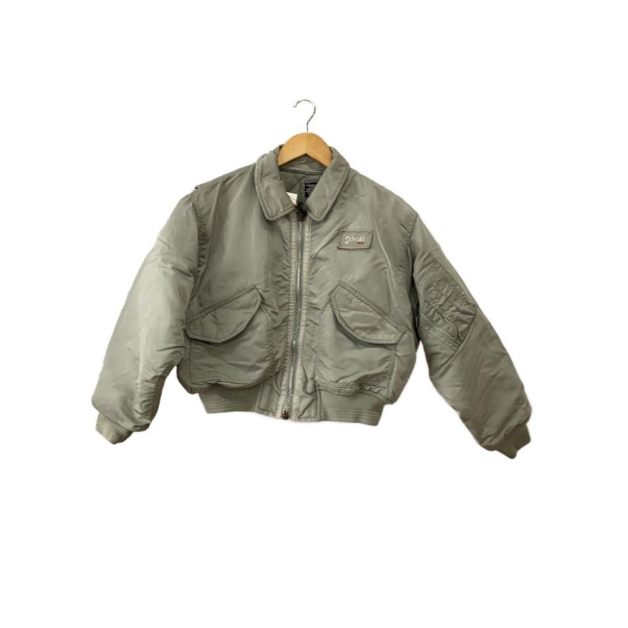 Schott◇CWU-R/フライトジャケット/--/ナイロン/GRN : セカンド