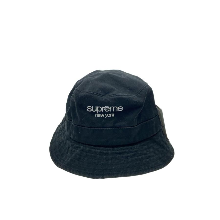 Supreme◇バケットハット/L/コットン/BLK/メンズ : セカンドストリート