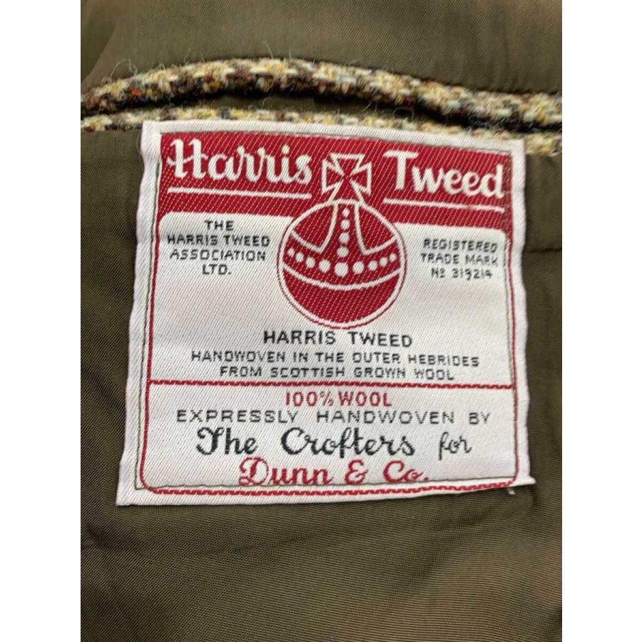 HARRIS TWEED◇Dunn&co/テーラードジャケット/--/ウール/BRW/千鳥格子
