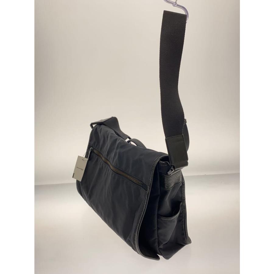 BURBERRY BLACK LABEL◇ショルダーバッグ/ナイロン/BLK/無地