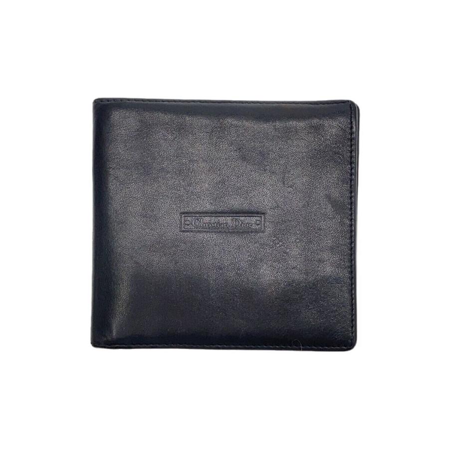 Christian Dior◇2つ折り財布/レザー/BLK/メンズ : セカンドストリート