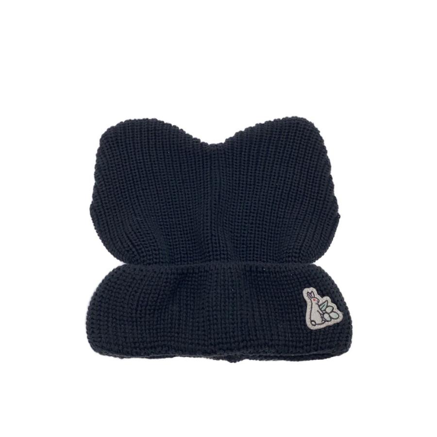 匿名配送★新品★#FR2★ニット帽★うさ耳★ブラック FR2◇ニットキャップ/--/コットン/BLK/レディース/FRA1239 : セカンド