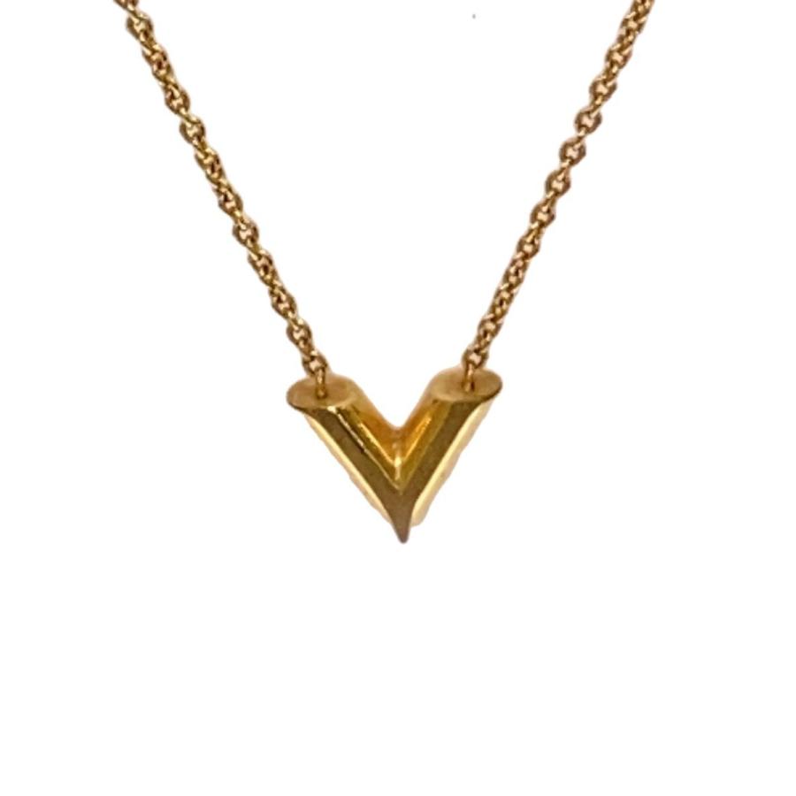 LOUIS VUITTON◇ネックレス・エセンシャルV/--/GLD/トップ有/メンズ