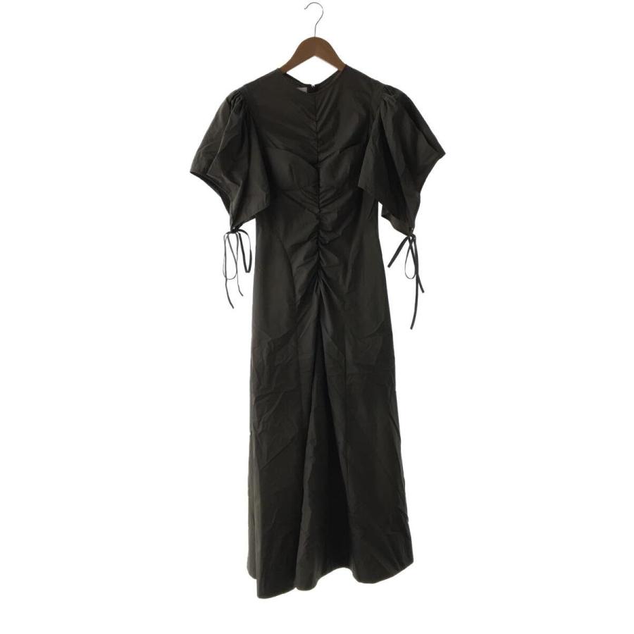 FETICO/DRAPED SLEEVE SHIRT DRESS/ワンピース/カーキ/FTC222-0803