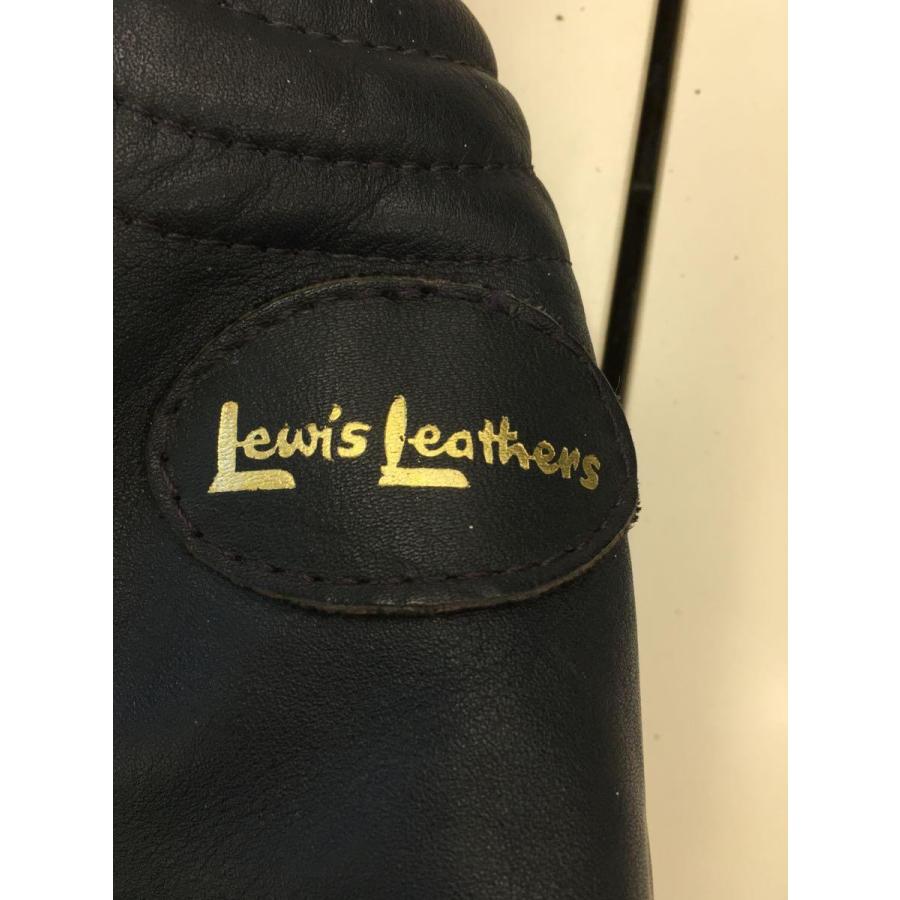 Lewis Leathers◆イングランド製/ダブルライダースジャケット/38/レザー/NVY｜ssol-shopping｜08