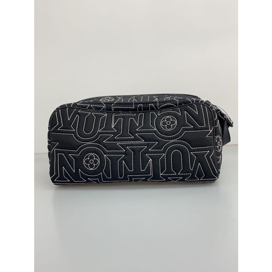 LOUIS VUITTON◇スノー/ドップ・キット/セカンドバッグ/ナイロン/BLK