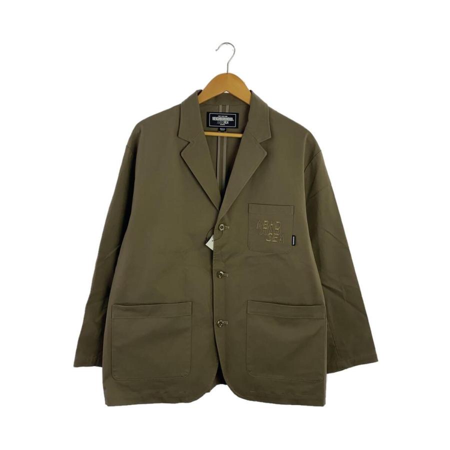 NEIGHBORHOOD / テーラードジャケット/S/コットン/BLK/無地/231AQWSN-JKM01S NEIGHBORHOOD◇ジャケット/M/コットン/KHK/無地/231AQWSN-JKM01S