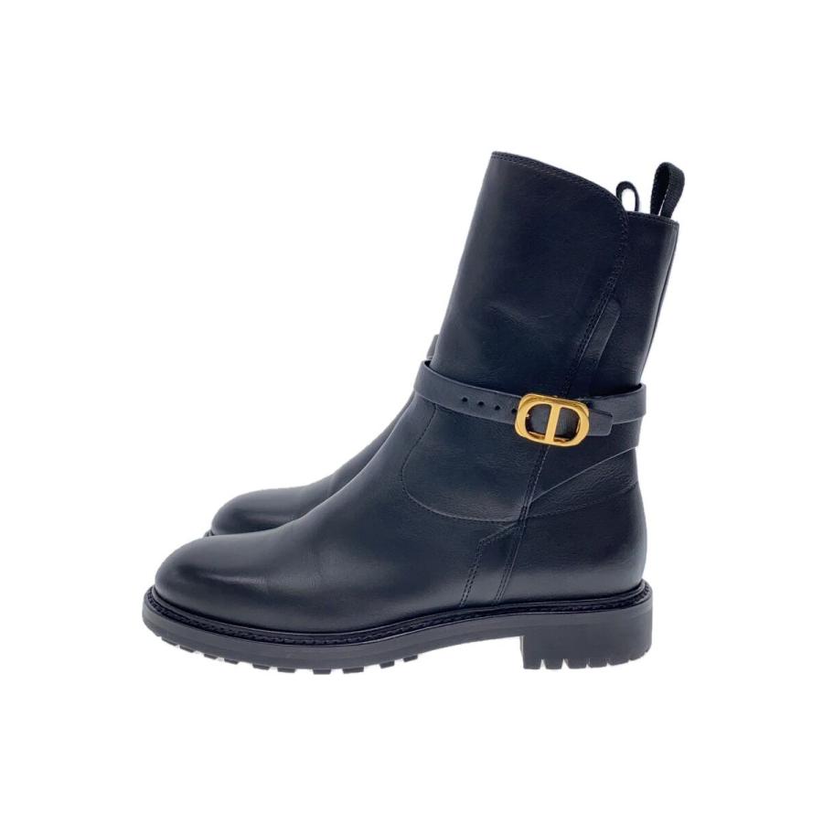Christian Dior◇DIOR EMPREINTE/ブーツ/36/BLK/レザー/MD0521