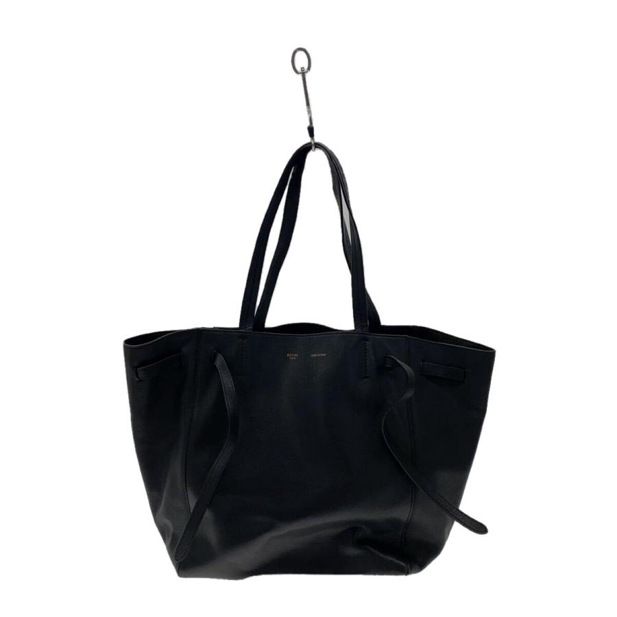 CELINE◇トートバッグ/レザー/BLK/カバファントム// : セカンド