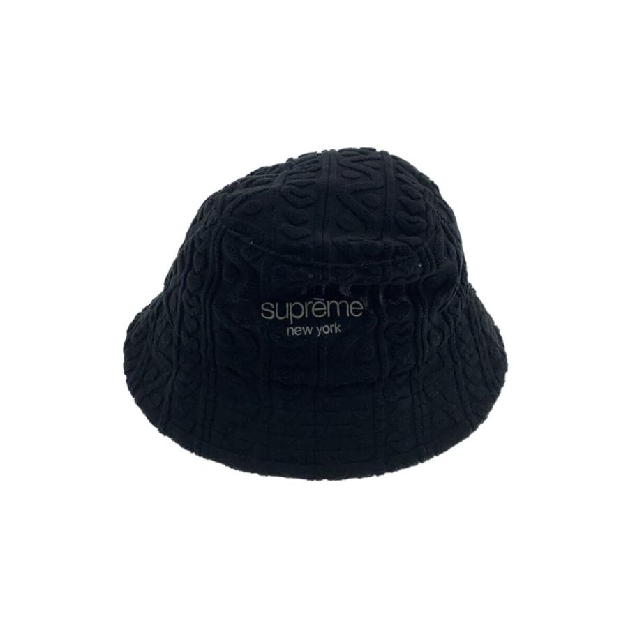Supreme◇バケットハット/--/ポリエステル/BLK/メンズ/23SS Terry 