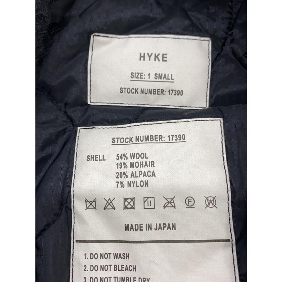 HYKE◇ASTRAKHAN DOUBLE-BREASTED COAT/コート/1/ウール/BLK/232-17390 