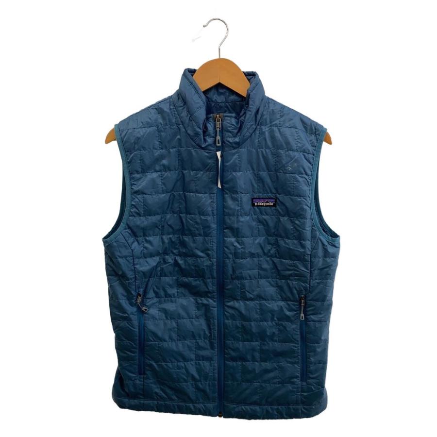 patagonia◇キルティングベスト/S/ポリエステル/BLU/84242SP23