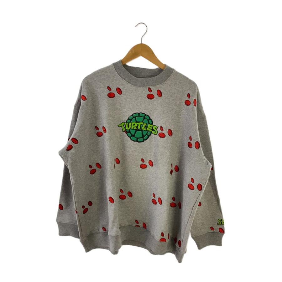 WIND AND SEA◇×Teenage Mutant Ninja Turtles/刺繍/スウェット/XL/GRY  