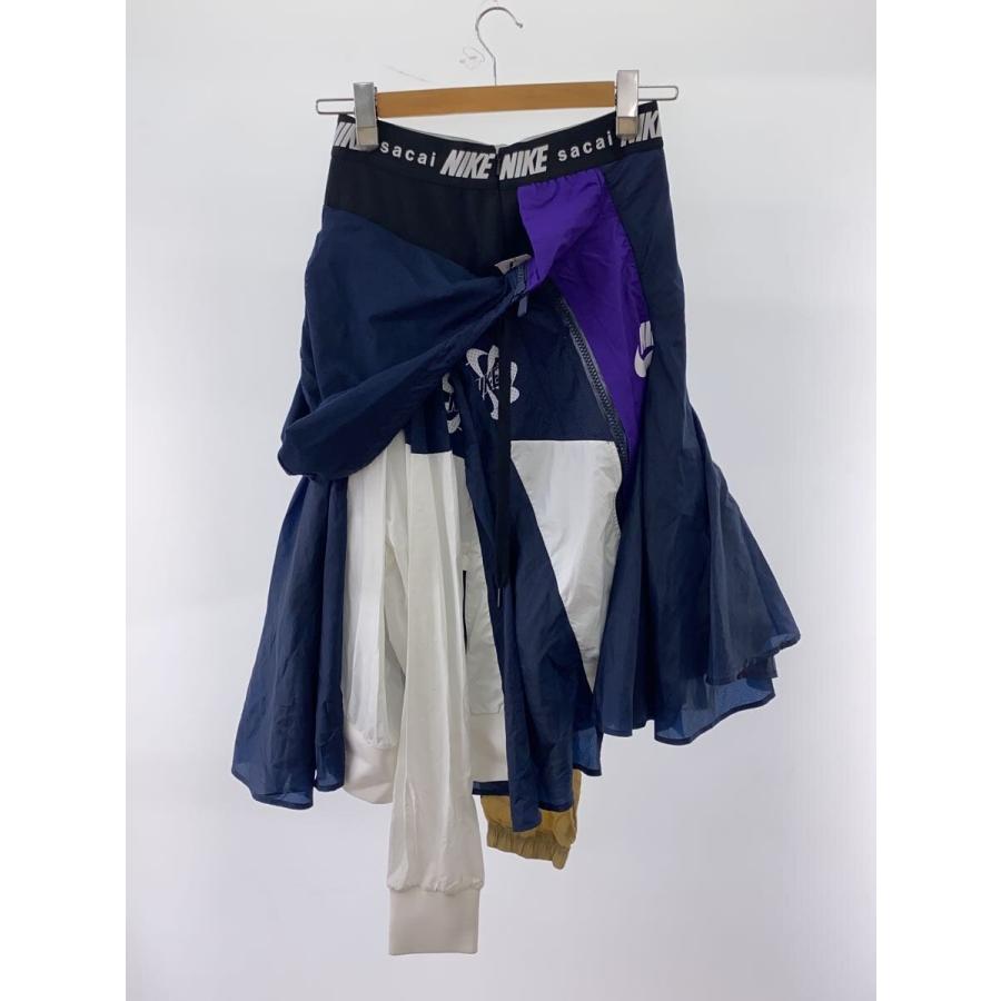 希少 NIKE × sacai 再構築ナイロンスカート CD6299 S NIKE◇× sacai/19AW/再構築スカート/S/ナイロン/マルチカラー