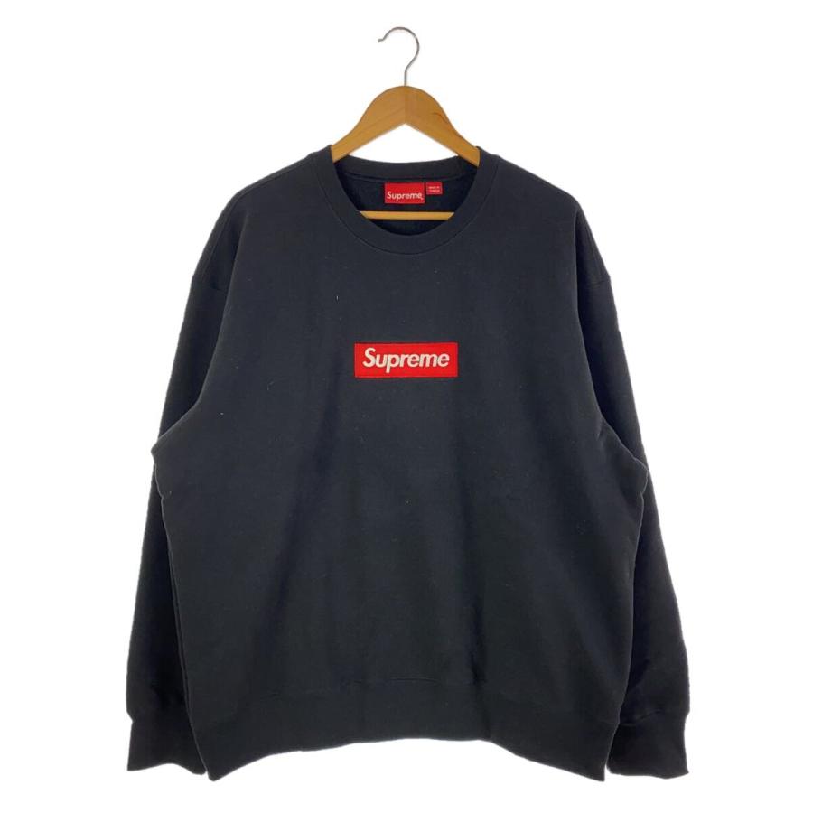 【送料無料】SUPREME sweater Crewneck XL Supreme◇22AW/Box Logo Crewneck/スウェット/XL/コットン/BLK