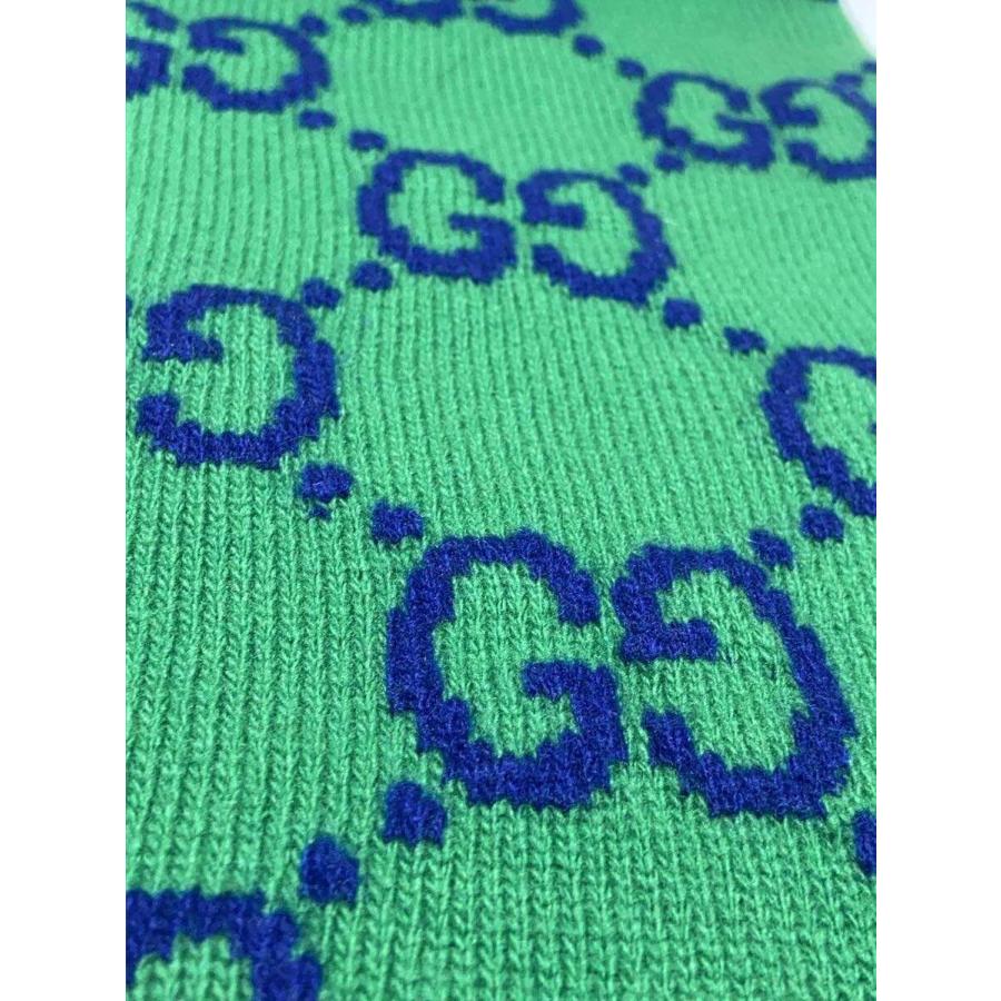 GUCCI◆GG/紐部分使用感有/マフラー/ウール/GRN/メンズ/676191_6