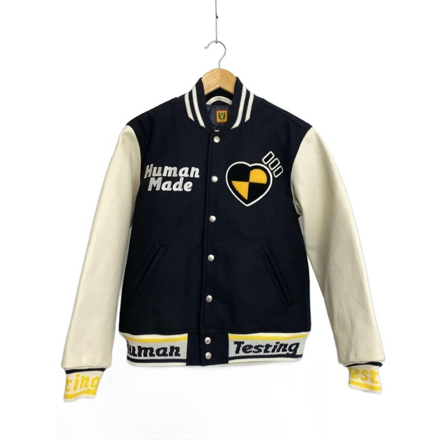 Human Made スタジャン HUMAN MADE◇スタジャン/S/ウール/BLK/Asap Rocky Human Testing