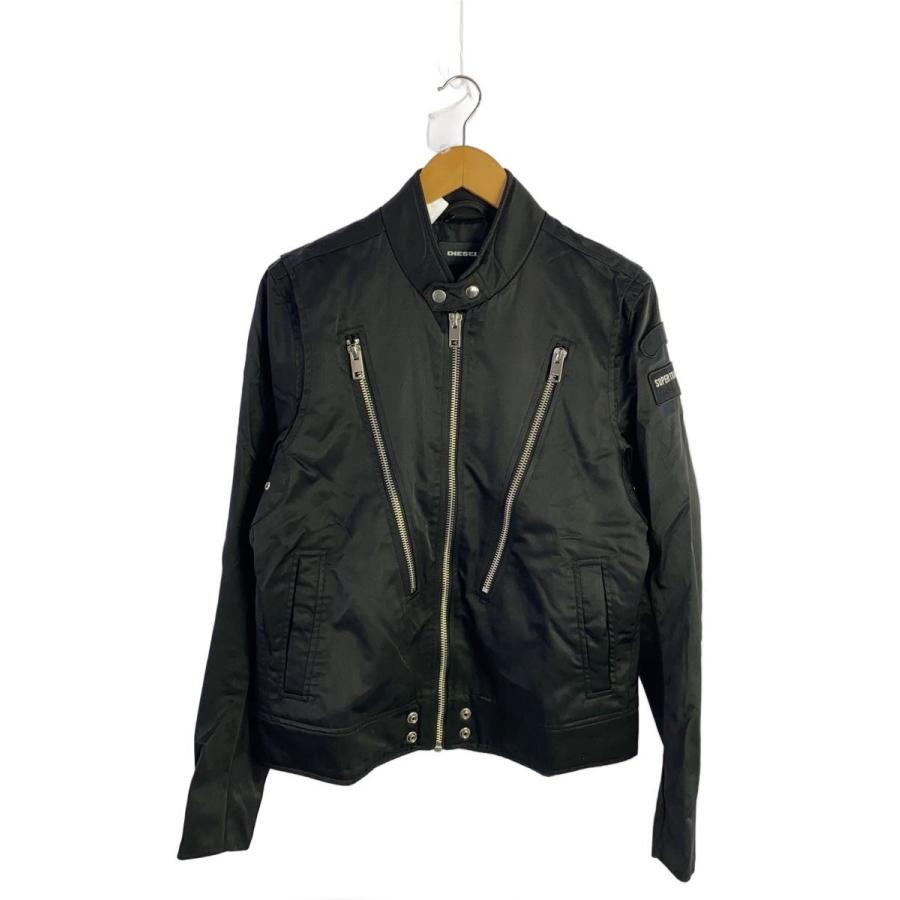 DIESEL シングルライダース　レザージャケット DIESEL◇シングルライダースジャケット/M/コットン/BLK// : セカンド