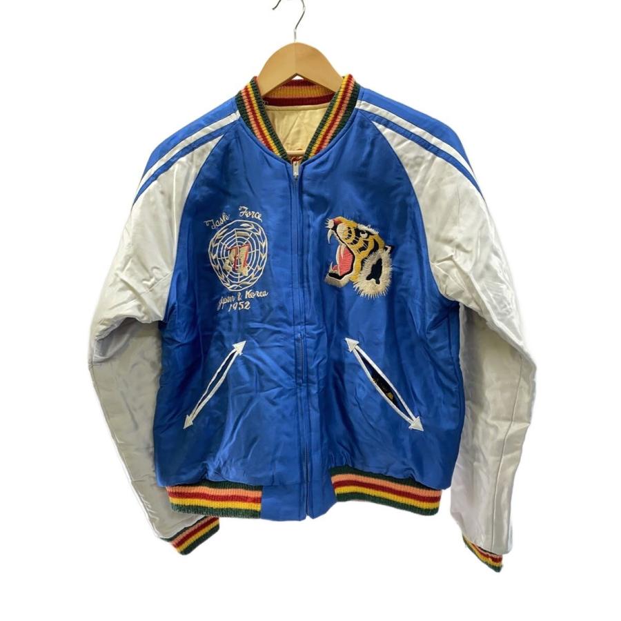 TAILOR 東洋 / スカジャン/M/アセテートサテン/USS PrincetonCV37/BLU/TT12063 TAILOR 東洋◇スカジャン/M/アセテートサテン/USS PrincetonCV37/BLU