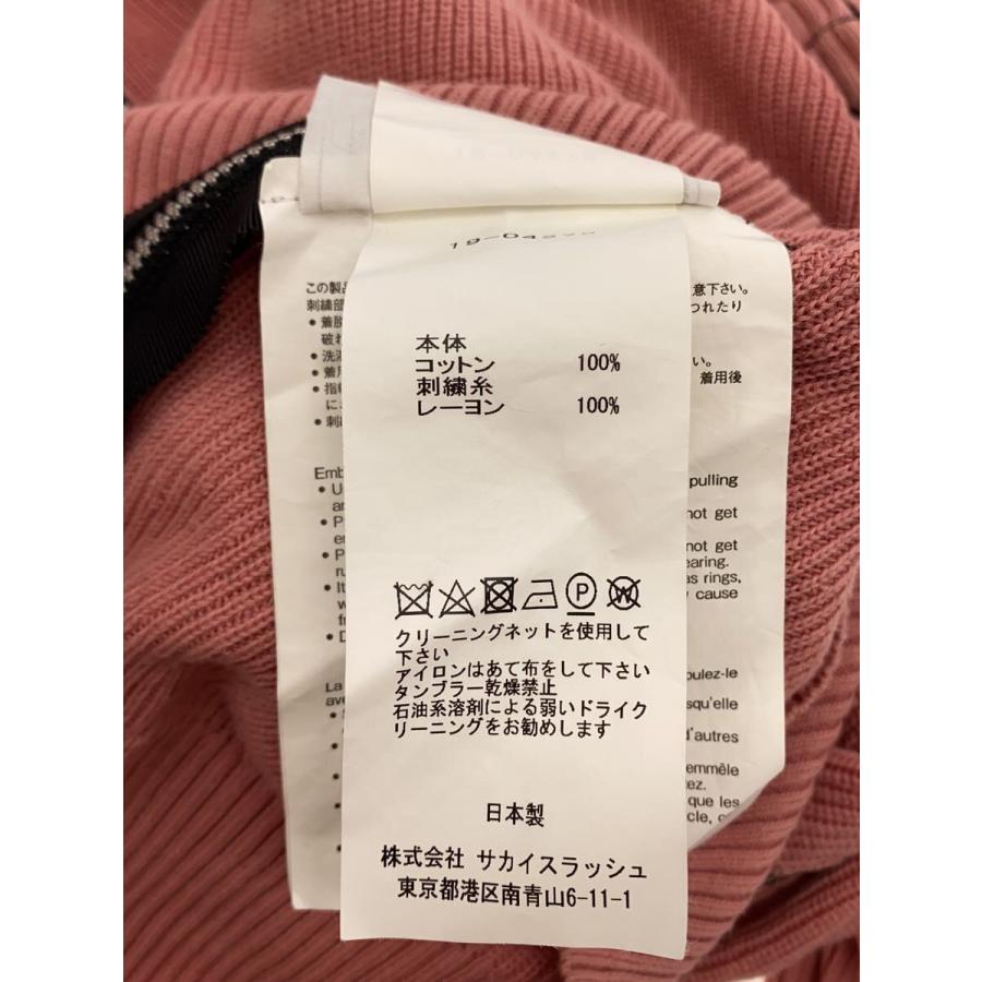 sacai◇×Dr.Woo/19SS/ニット・セーター(厚手)/2/コットン/PNK/19-04278