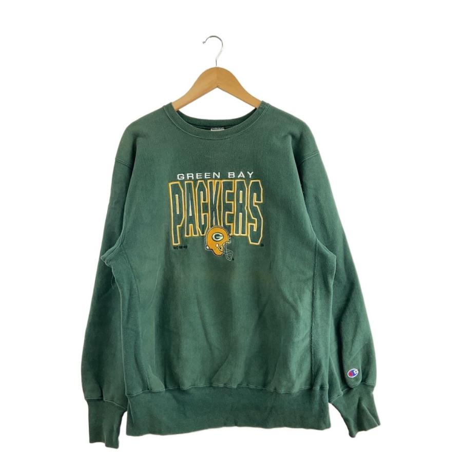 Champion◇90s/リバースウィーブ/刺繍タグ/USA製/PACKERS/スウェット