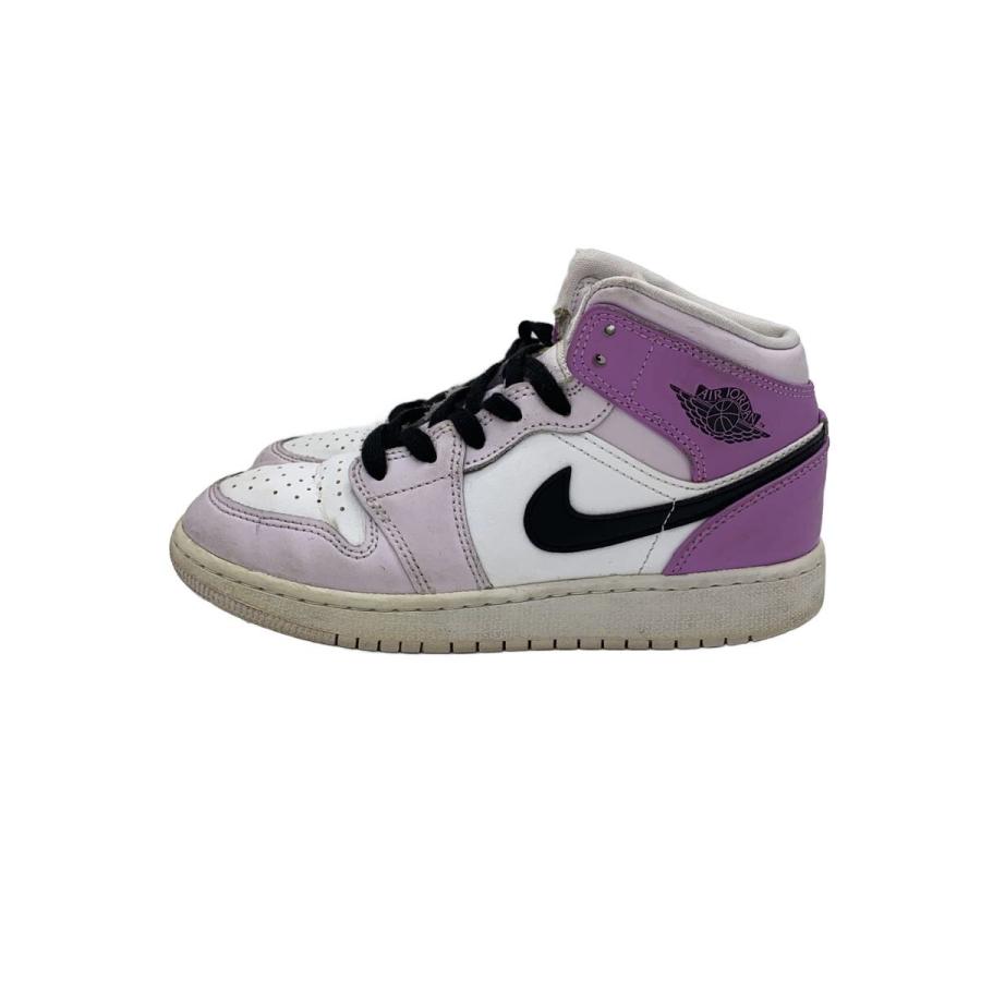 NIKE◇AIR JORDAN 1 MID_エア ジョーダン ミッド/22.5cm/PUP
