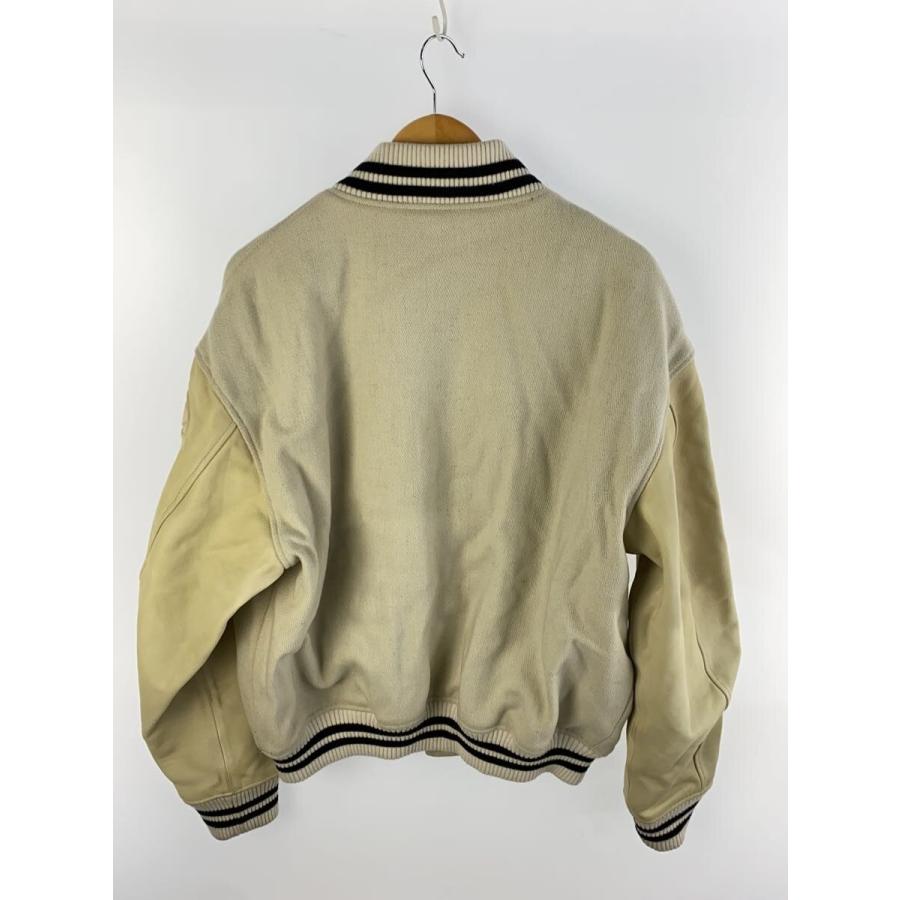 DIESEL◇L-FRANZ/スタジャン/50/コットン/WHT/A10463/袖黒ずみ有 